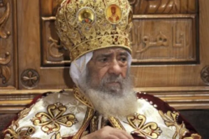 Pope Shenouda III Credit Latin Patriarchate of Jerusalem CNA US Catholic News 3 19 12