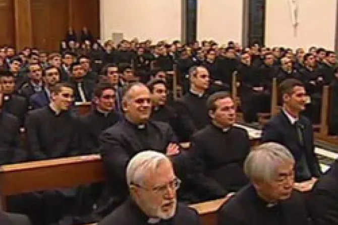 Pope meets Seminarians of Rome CNA Vatican Catholic News 3 7 11