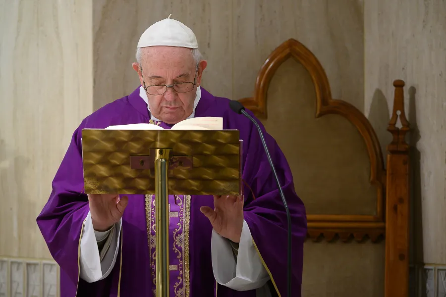 Pope Francis offers Mass in Casa Santa Marta on April 2, 2020. ?w=200&h=150