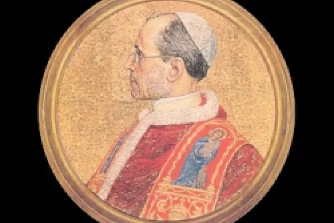 Portrait of Pope Pius XII inside the Basilica of Saint Paul Outside the Walls CNA Vatican Catholic News 4 16 12