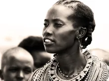 Portrait of Samburu woman in Kenya, Africa on Nov. 8, 2008. 