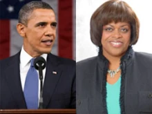 President Barack Obama and Pastor Suzan Johnson Cook