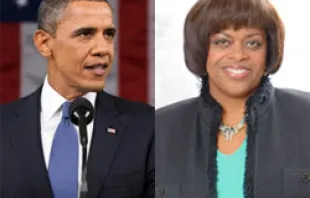 President Barack Obama and Pastor Suzan Johnson Cook 