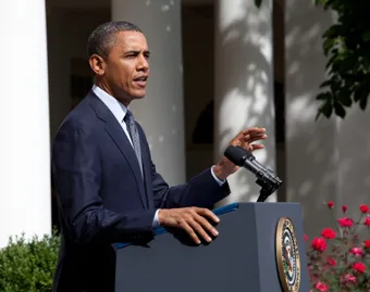 President Barack Obama delivers a statement in the Rose Garden. Official White House Photo by Pete Souza.?w=200&h=150
