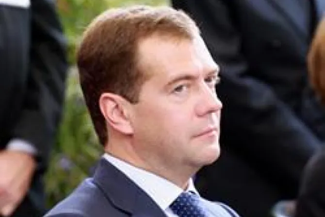 President Dmitry Medvedev Credit Juerg Vollmer   maiak info CNA World Catholic News 7 15 11