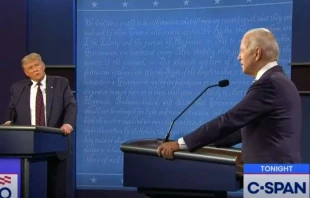 President Donald Trump and former vice president Joe Biden during the Sept. 29 debate.