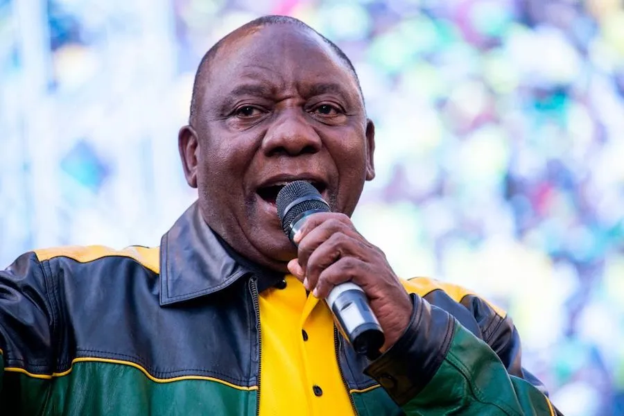 President Elect of South Africa Cyril Ramaphosa delivers a speech on May 12, 2019. ?w=200&h=150