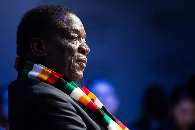 President Emmerson Mnangagwa Credit World Economic Forum via Flickr CC BY NC SA 20 CNA