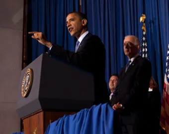 President Obama delivers remarks on the health insurance reform bill, March 23, 2010. ?w=200&h=150