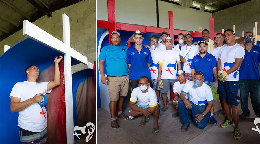 Inmates construct confessionals for the 2019 World Youth Day. ?w=200&h=150