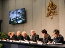 Press conference on June 26, 2014 at the Vatican Press Office to release the instrumentum laboris for the upcoming Synod on the Family. 
