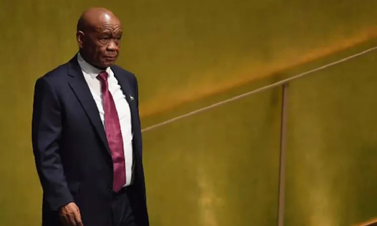 Prime Minister Thomas Thabane of Lesotho at the United Nations Credit  Getty