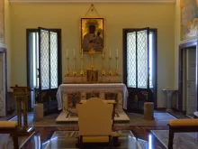 The private chapel in the papal residence at Castel Gandolfo. 