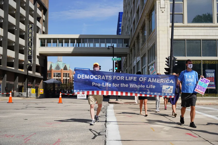 Milwaukee, Wisconsin – Aug. 17, 2020: Pro-life democrats   Credit: Aaron of L.A. Photography/Shutterstock?w=200&h=150
