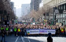 Pro-Life supporters walk through San Francisco during the West Coast March for Life, Jan. 26, 2013. ?w=200&h=150