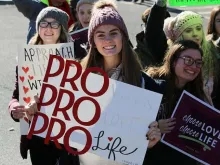 Pro-life demonstrators. 