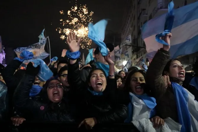 Pro life demonstrators in Argentina react to the Senate defeat of an abortion bill Aug 9 2018 Credit Alberto Raggio  AFP  Getty 