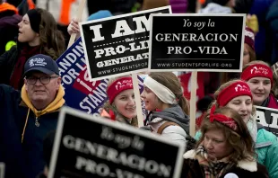Pro-life marchers gather in Washington, D.C. for the March for Life on Jan. 22, 2016.   Jeffrey Bruno / Aleteia.