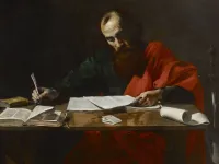 Saint Paul Writing His Epistles / 