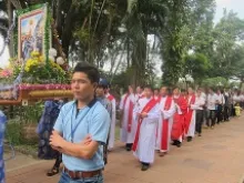 Procession in commemoration of the 117 Vietnamese Martyrs in Thailand. 