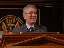 Prof. Robert P. George speaks at Georgetown University on Jan. 20, 2014. 