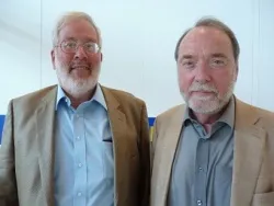 (L to R) Prof. William Carroll from Oxford University and Prof. Ian Tattersall from the American Museum of Natural History in New York.?w=200&h=150