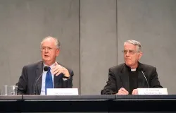 Professor Giuseppe Dalla Torre and Father Federico Lombardi (L to R) present the changes made by Pope Francis July 11, 2013 to the Vatican's criminal code. ?w=200&h=150