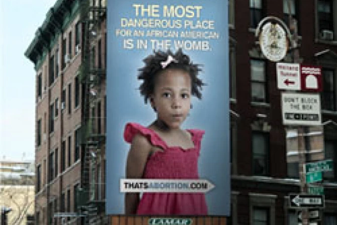 Prolife Soho Billboard Photo Credit Life Always CNA US Catholic News 2 22 11