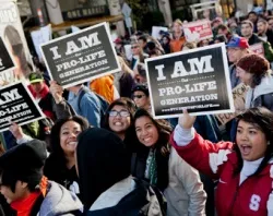Prolife supporters participate in the West Coast Walk for Life 2012 in San Francisco, Jan. 21, 2012. ?w=200&h=150
