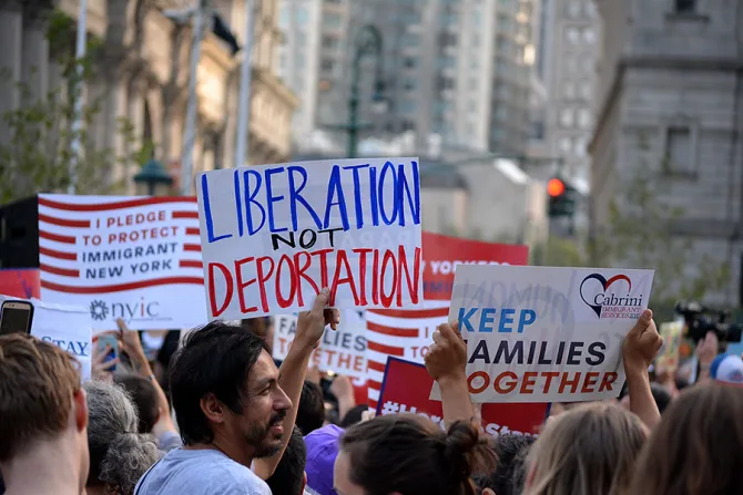 Protesters against President Trumps decision to repeal the Deferred Action for Childhood Arrivals DACA policy in Lower Manhattan Credit Christopher Penler Shutterstock CNA