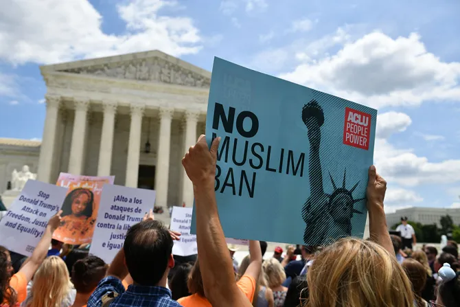 Protesters outside of the Supreme Court on June 26 2018 Credit MANDEL NGAN AFP Getty Images CNA