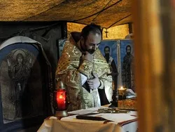 A tent chapel erected in Maidan Square, Kyiv, during protests earlier this month. ?w=200&h=150