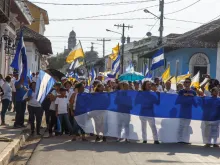 Protests against the government of Daniel Ortega in Granada, Nicaragua, April 2018. 