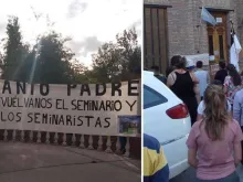 Protests Nov. 1 in San Rafael, Argentina. 