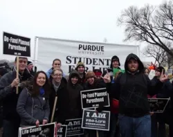 Purdue University students at the 2012 March for Life. ?w=200&h=150