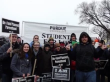 Purdue University students at the 2012 March for Life. 