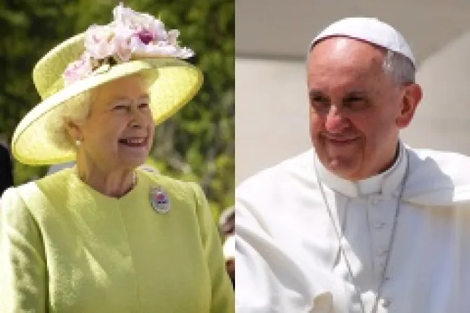 Queen Elizabeth II Pope Francis CNA Catholic News 2 4 14