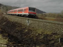 A regional train in Germany. 