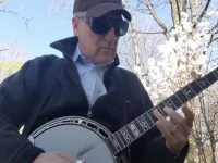 Princeton Professor Robert George plays the banjo.