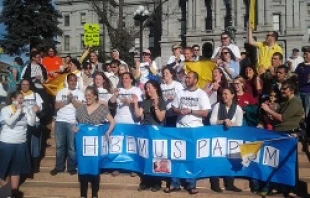 Rally for the Pope in Denver, Colorado.   Kevin Jones/CNA.