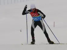 Rebecca Dussault raced in the cross country skiing event at the 2006 Winter Olympics in Turin, Italy. Photo courtesy of Rebecca Dussault.