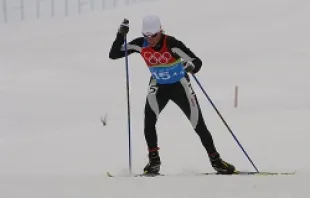 Rebecca Dussault raced in the cross country skiing event at the 2006 Winter Olympics in Turin, Italy. Photo courtesy of Rebecca Dussault. 