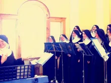 A community of Benedictine sisters recording an album of sacred music.