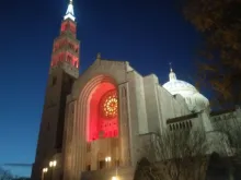 Basilica of the National Shrine of the Immaculate Conception, Washington, DC, Red Wednesday. 