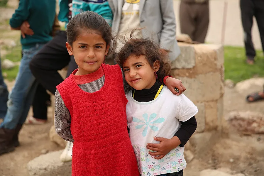 Refugee children at the Sharia Al Haman Hope Refugee Camp in Duhok, Iraq, March 28, 2015. ?w=200&h=150