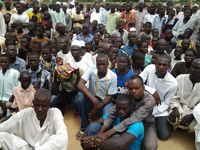 Displaced persons in Maiduguri, who are being cared for by the local Church, in September 2014. ?w=200&h=150