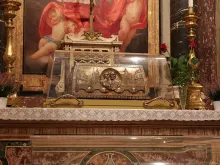Relics of St. Therese of Lisieux and her parents Louis and Zelie Martin 1 at St. Mary Major`s Basilica in Rome, Italy, Oct. 16, 2015. 