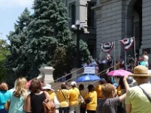 Religious Freedom Rally in front of the Colorado State Capitol in Denver on June 22, 2013. 