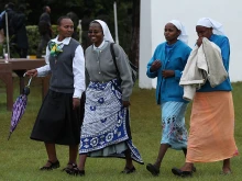 Women religious at a meeting with Pope Francis in Nairobi, Nov. 26, 2015. 