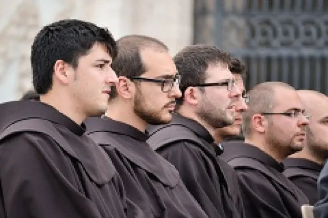 Religious brothers take part in Mass at the Basilica of St John Lateran for the Solemnity of the Body and Blood of Christ June 19 2014 Credit Daniel Ibez CNA CNA 6 19 14